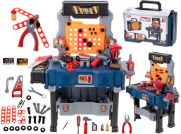 Dětský ponk do dílny s nářadím - 65 prvků