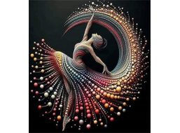 NORIMPEX Diamantové malování Perlová tanečnice 30x40cm