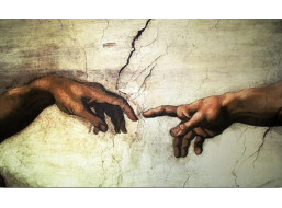 NORIMPEX Diamantové malování Stvoření Adama (detail) 30x40cm