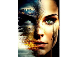 NORIMPEX Diamantové malování Tvář apokalypsy 30x40cm