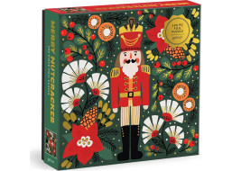 GALISON Metalické čtvercové puzzle Veselý Louskáček 500 dílků