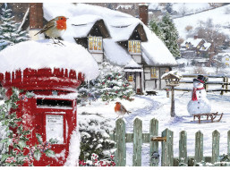 ALIPSON Puzzle Červenky ve sněhu 500 dílků