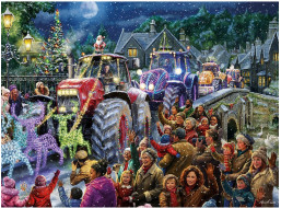 GIBSONS Puzzle Farmářské Vánoce 1000 dílků