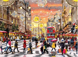 GIBSONS Puzzle Sváteční shon 1000 dílků