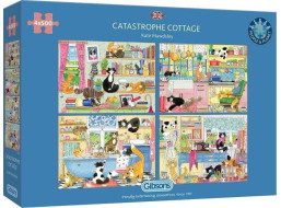 GIBSONS Puzzle Kočičí katastrofa 4x500 dílků