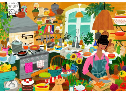 PIECES & PEACE Puzzle Kuchyně je moje šťastné místo 2000 dílků