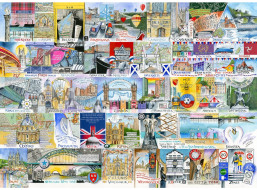 GIBSONS Puzzle Jasná světla a velká města 1000 dílků