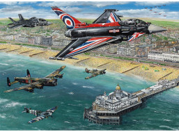 GIBSONS Puzzle Letecká show nad Eastbourne 1000 dílků