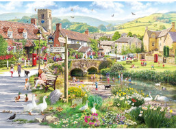 GIBSONS Puzzle Lidé u potoka 1000 dílků