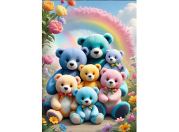 BLUEBIRD Puzzle Plyšoví medvídci 300 dílků