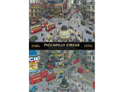 GIBSONS Puzzle Piccadilly Circus napříč desetiletími 1000 dílků