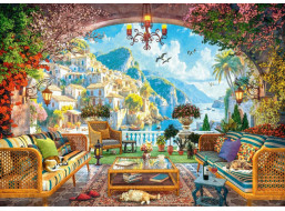 RAVENSBURGER Puzzle Pohádkový výhled na Středomoří 1000 dílků