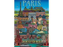 GIBSONS Puzzle Pohled na Paříž 500 dílků