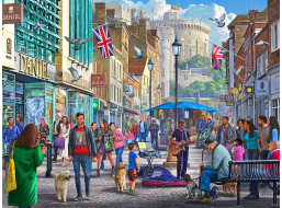 GIBSONS Puzzle Prohlídka hradu Windsor 1000 dílků