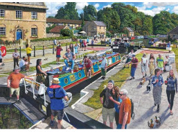 GIBSONS Puzzle Vodní toky ve Wiltshire 1000 dílků