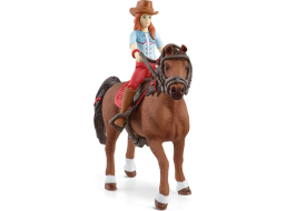 SCHLEICH Horse Club® 42539 Zrzka Hannah s pohyblivými klouby na koni
