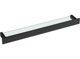 Sapho PATRON skleněná police 78cm, černá PX785B