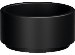 Kerasan OKE keramické umyvadlo na desku, Ø 30cm, černá mat 554031