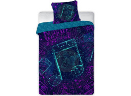 Bavlněné svítící povlečení YOUNG Music - 140x200 cm + 70x80 cm