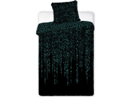 Bavlněné svítící povlečení YOUNG Matrix - 140x200 cm + 70x80 cm