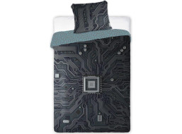 Bavlněné svítící povlečení YOUNG AI - 160x200 cm + 70x80 cm
