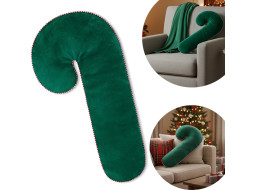 Tvarovaný polštář Velvet LÍZÁTKO- 45x20 cm - zelený