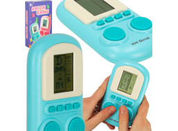 Přenosná elektronická arkádová herní konzole - modrá