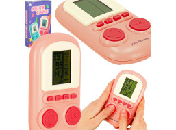 Přenosná elektronická arkádová herní konzole - růžová