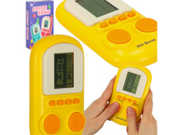 Přenosná elektronická arkádová herní konzole - žlutá