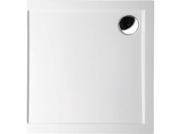 Polysan AURA sprchová vanička z litého mramoru, čtverec 70x70cm, bílá 41651