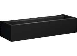 Kerasan KANAAL keramické umyvadlo 120x40cm, černá mat 574231