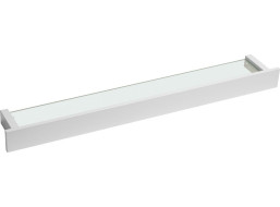 Sapho PATRON skleněná police 78cm, bílá PX785W