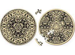 CURIOSI Oboustranné dřevěné puzzle Double: Písek 88 dílků