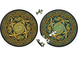 CURIOSI Oboustranné dřevěné puzzle Double: Drak 88 dílků