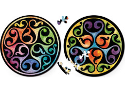 CURIOSI Oboustranné dřevěné puzzle Double: Pupeny 88 dílků