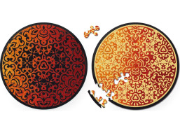 CURIOSI Oboustranné dřevěné puzzle Double: Oheň 88 dílků