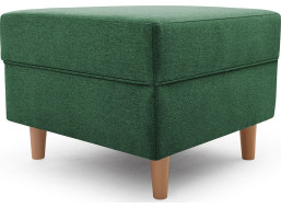 Taburet STYLE, tmavě zelený