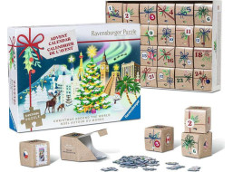 RAVENSBURGER Puzzle Adventní kalendář: Vánoce po celém světě 24x54 dílků