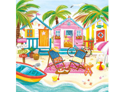 MAGNOLIA Puzzle Chatky na pláži 1023 dílků