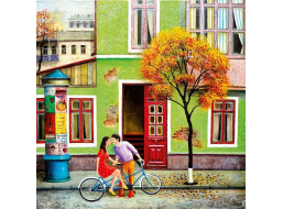 MAGNOLIA Puzzle Podzimní polibek 1023 dílků