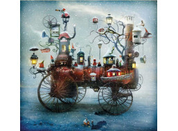 MAGNOLIA Puzzle Velká sněhová jízda 1023 dílků