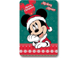 Dětská deka POLAR 100x140 cm - Mickey Mouse - vánoční