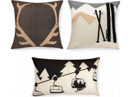 Vánoční sada VELVET INVERNO - 3x povlak na polštář