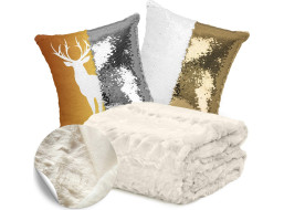 Vánoční sada ASTORIA - deka 130x170 cm + 2x povlak na polštář