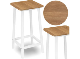 Barová židle KENT Modern oak - dub/bílá