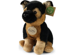 Rappa Plyšový pes německý ovčák sedící 23 cm SOFT COLLECTION, ECO-FRIENDLY