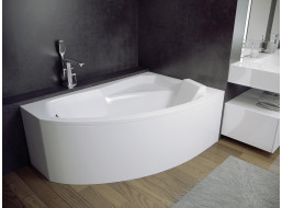 Asymetrická vana RIMA 160x100 cm - bez nožiček, pravá