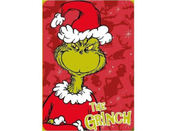 Dětská deka POLAR 100x140 cm - Grinch - červená