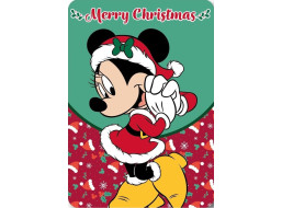 Dětská deka POLAR 100x140 cm - Minnie- Merry Christmas