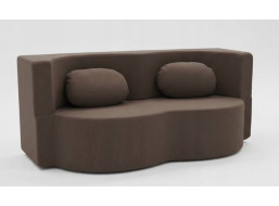 Pěnová pohovka BILL 200 - rozkládací - hnědá